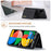DG.MING M1 Series Phone Case PU + TPU + PC Back Cover with Magnetic Tri-Fold Wallet Kickstand for Google Pixel 5a 5G - Black - 2