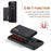 DG.MING M1 Series Phone Case PU + TPU + PC Back Cover with Magnetic Tri-Fold Wallet Kickstand for Google Pixel 5a 5G - Black - 5