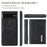 DG.MING M1 Series Phone Case PU + TPU + PC Back Cover with Magnetic Tri-Fold Wallet Kickstand for Google Pixel 6 - Black - 4