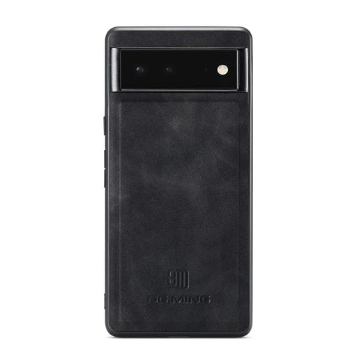 DG.MING M2 Series Multi Card Slots Anti-fall Magnetic Wallet Design Hybrid Case with Kickstand for Google Pixel 6 - Black - 2