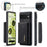 DG.MING M2 Series Multi Card Slots Anti-fall Magnetic Wallet Design Hybrid Case with Kickstand for Google Pixel 6 - Black - 7