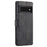 DG.MING Stand Wallet Design Retro Style PU Leather + TPU Phone Case Cover for Google Pixel 6 Pro - Black - 3
