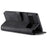 DG.MING Stand Wallet Design Retro Style PU Leather + TPU Phone Case Cover for Google Pixel 6 Pro - Black - 4
