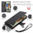 DG.MING Stand Wallet Design Retro Style PU Leather + TPU Phone Case Cover for Google Pixel 6 Pro - Black - 7