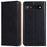 Flip PU Leather + TPU Bumper Stand Cover Wallet Auto-absorbed Phone Case for Google Pixel 6a  - Black - 1