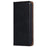 Flip PU Leather + TPU Bumper Stand Cover Wallet Auto-absorbed Phone Case for Google Pixel 6a  - Black - 2