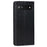 Genuine Leather Phone Case for Google Pixel 6a, Wallet Stand Crazy Horse Texture Shell - Black - 3