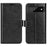 For Google Pixel 7 Pro 5G Crazy Horse Texture Phone Case PU Leather All-round Protection Stand Wallet Cover - Black - 1