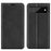 Skin-touch Feeling Leather Cover for Google Pixel 7 Pro 5G Stand Drop-proof Magnetic Auto Closing Wallet Phone Case - Black - 1