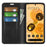 Skin-touch Feeling Leather Cover for Google Pixel 7 Pro 5G Stand Drop-proof Magnetic Auto Closing Wallet Phone Case - Black - 7