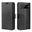 For Google Pixel 7 5G Wallet PU Leather Phone Case Crazy Horse Texture Stand Cover - Black - 4