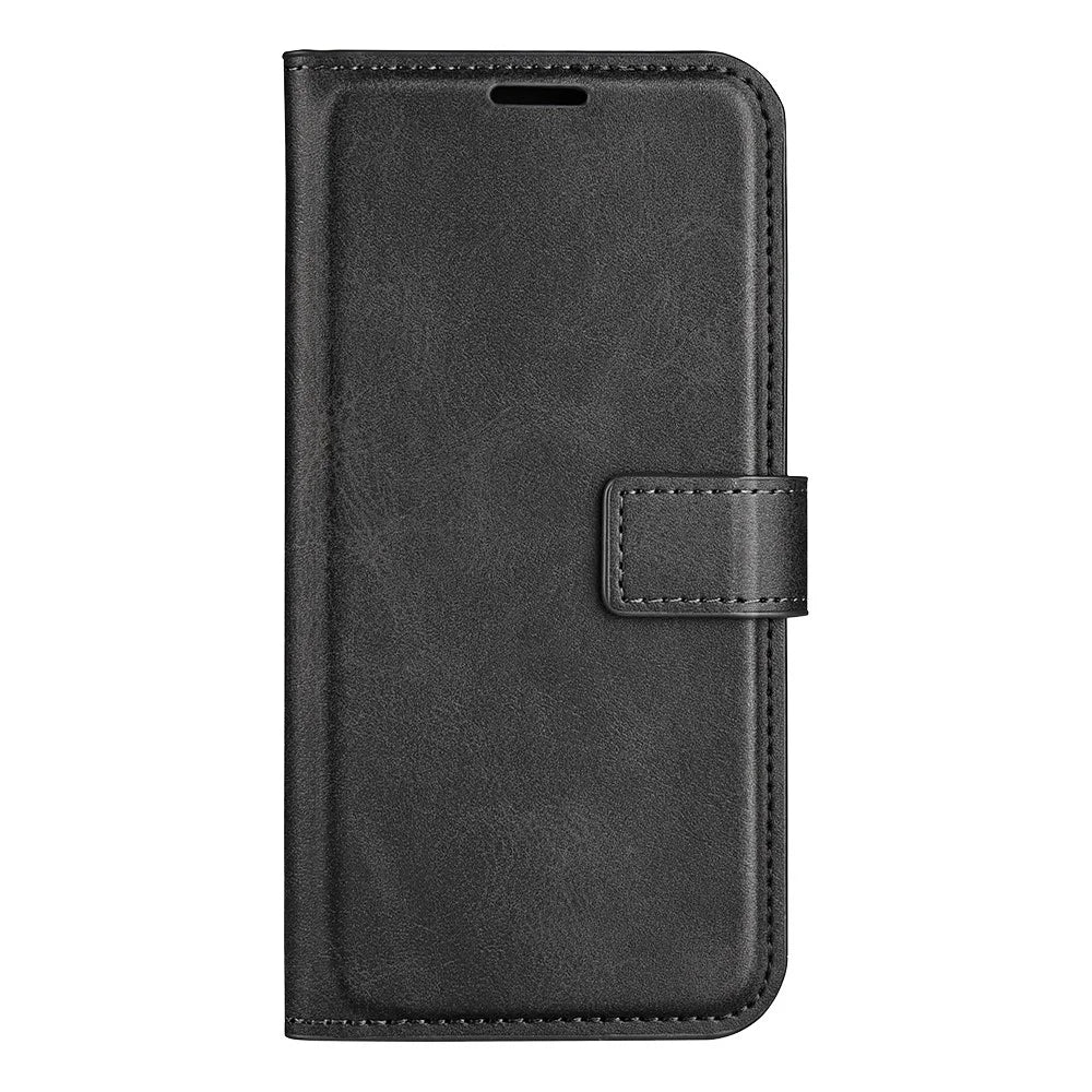For Google Pixel 7 5G Anti-Scratch Textured PU Leather Phone Case Well-Protected Stand Wallet Cover - Black - 2