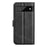 For Google Pixel 7 5G Anti-Scratch Textured PU Leather Phone Case Well-Protected Stand Wallet Cover - Black - 3