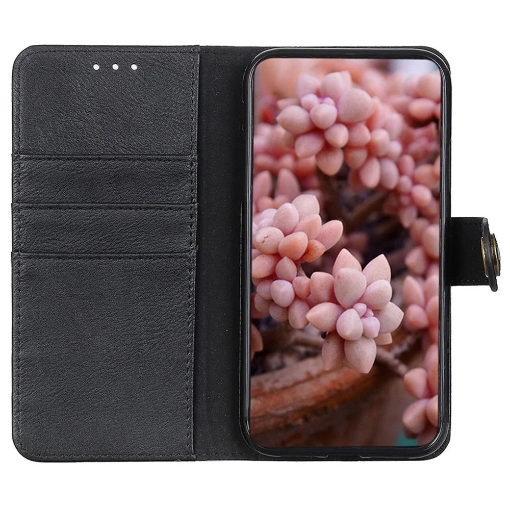 KHAZNEH For Google Pixel 7 5G PU Leather Cell Phone Case Wallet Flip Phone Cover with Stand - Black - 2