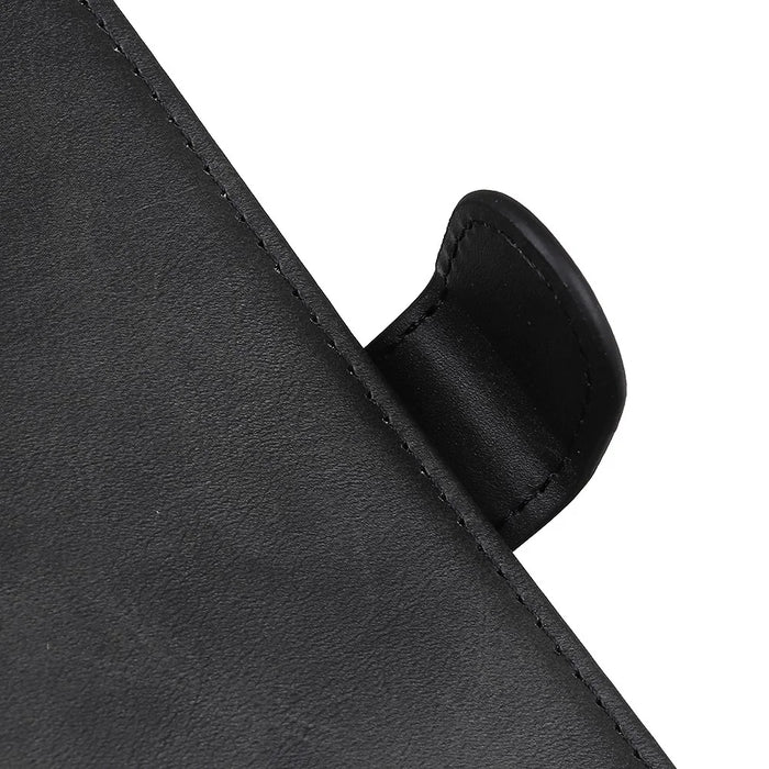 For Google Pixel 7 Pro 5G Foldable Drop-proof Stand Function Leather Wallet Case Magnetic Closing Phone Shell - Black - 5