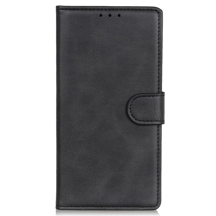 For Google Pixel 7 Pro 5G Foldable Drop-proof Stand Function Leather Wallet Case Magnetic Closing Phone Shell - Black - 7