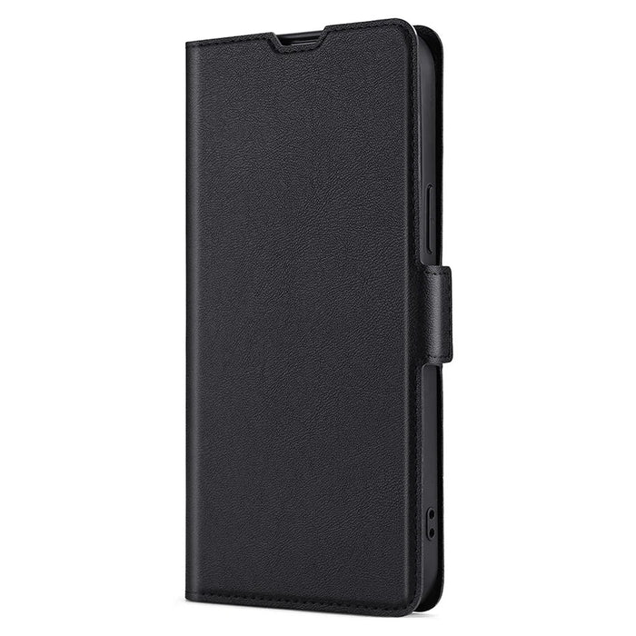 Ultra-Thin PU Leather Case for Google Pixel 7 5G Drop-Proof Stand Phone Cover Side Magnetic Closure Case with Card Slot - Black - 7