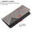 For Google Pixel 7 5G Leather Case with Card Holder Imprinting Pattern Phone Stand Cover - Grey - 3