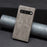 For Google Pixel 7 5G Leather Case with Card Holder Imprinting Pattern Phone Stand Cover - Grey - 5