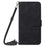 For Google Pixel 7 5G Leather Case with Shoulder Strap Wallet Stand Phone Cover - Black - 2