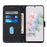 For Google Pixel 7 5G Leather Case with Shoulder Strap Wallet Stand Phone Cover - Black - 4
