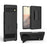 For Google Pixel 6 Pro Screen Sliding Cover Woven Texture PC + TPU Phone Case with Rotary Clip Kickstand - 5