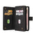 For Google Pixel 7 Pro 5G Zipper Wallet Case with 15 Card Slots and Strap Leather Phone Cover - Black - 5