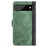For Google Pixel 7 Pro 5G Splicing PU Leather + TPU Case Stand Wallet Magnetic Clasp Phone Cover - Green - 7