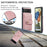 JEEHOOD Shockproof Phone Cover for Google Pixel 6 RFID Blocking Wallet Phone Case Anti-Scratch Phone Shell Support Wireless Charging - Pink - 5