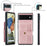 JEEHOOD Shockproof Phone Cover for Google Pixel 6 RFID Blocking Wallet Phone Case Anti-Scratch Phone Shell Support Wireless Charging - Pink - 6