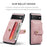 JEEHOOD Shockproof Phone Cover for Google Pixel 6 RFID Blocking Wallet Phone Case Anti-Scratch Phone Shell Support Wireless Charging - Pink - 7
