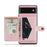 JEEHOOD Detachable Wallet Phone Case for Google Pixel 7 5G Kickstand PU Leather Coated TPU Shell - Rose Gold - 1