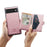 JEEHOOD Detachable Wallet Phone Case for Google Pixel 7 5G Kickstand PU Leather Coated TPU Shell - Rose Gold - 4