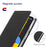 VILI DMX Series for Google Pixel 6a PU Leather Phone Case Hands-free Stand Protective Cover with Card Holder - Black - 5