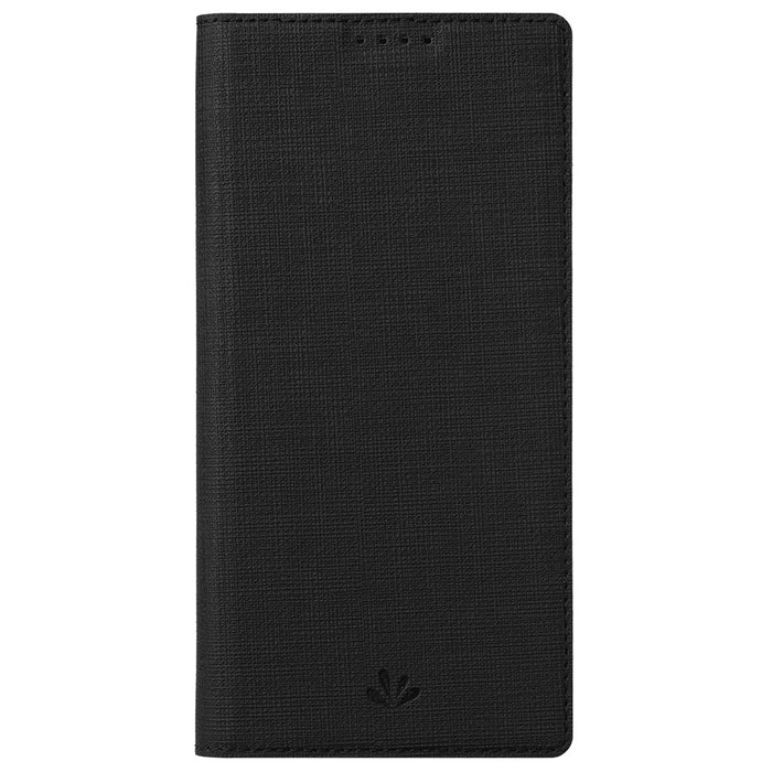 VILI DMX Series for Google Pixel 6a PU Leather Phone Case Hands-free Stand Protective Cover with Card Holder - Black - 7