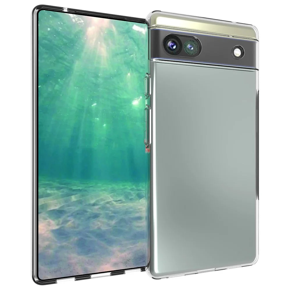 For Google Pixel 6a 10Pcs/Pack Inner Watermark-Free Wear-Resistant Clear TPU Phone Case Soft Back Shell Cover - 2