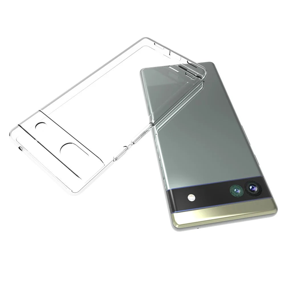 For Google Pixel 6a 10Pcs/Pack Inner Watermark-Free Wear-Resistant Clear TPU Phone Case Soft Back Shell Cover - 5