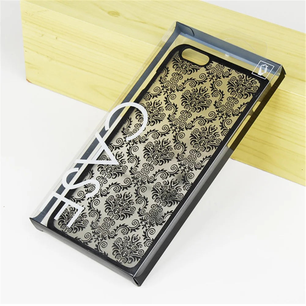 100Pcs/Lot KJ-699 Clear PVC Retail Package Box for iPhone 7 6s 6 Cases, Size: 148 x 80 x 13mm - 1