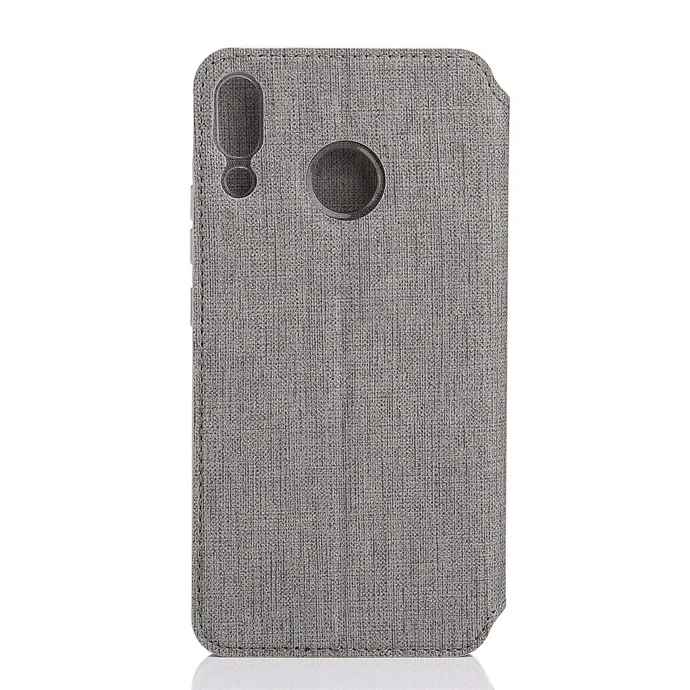 VILI DMX Cross Texture Card Slot Leather Stand Cover for Asus Zenfone 5Z ZS620KL/5 ZE620KL - Grey - 6