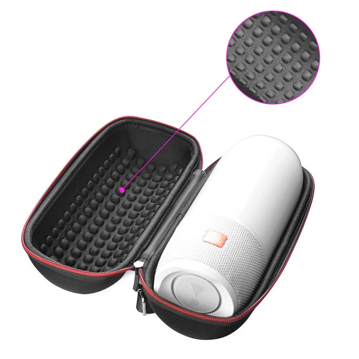 Portable Shockproof Nylon Speaker Protection Hard Case Bag for JBL Pulse 3 / Charge 3 - Black - 3