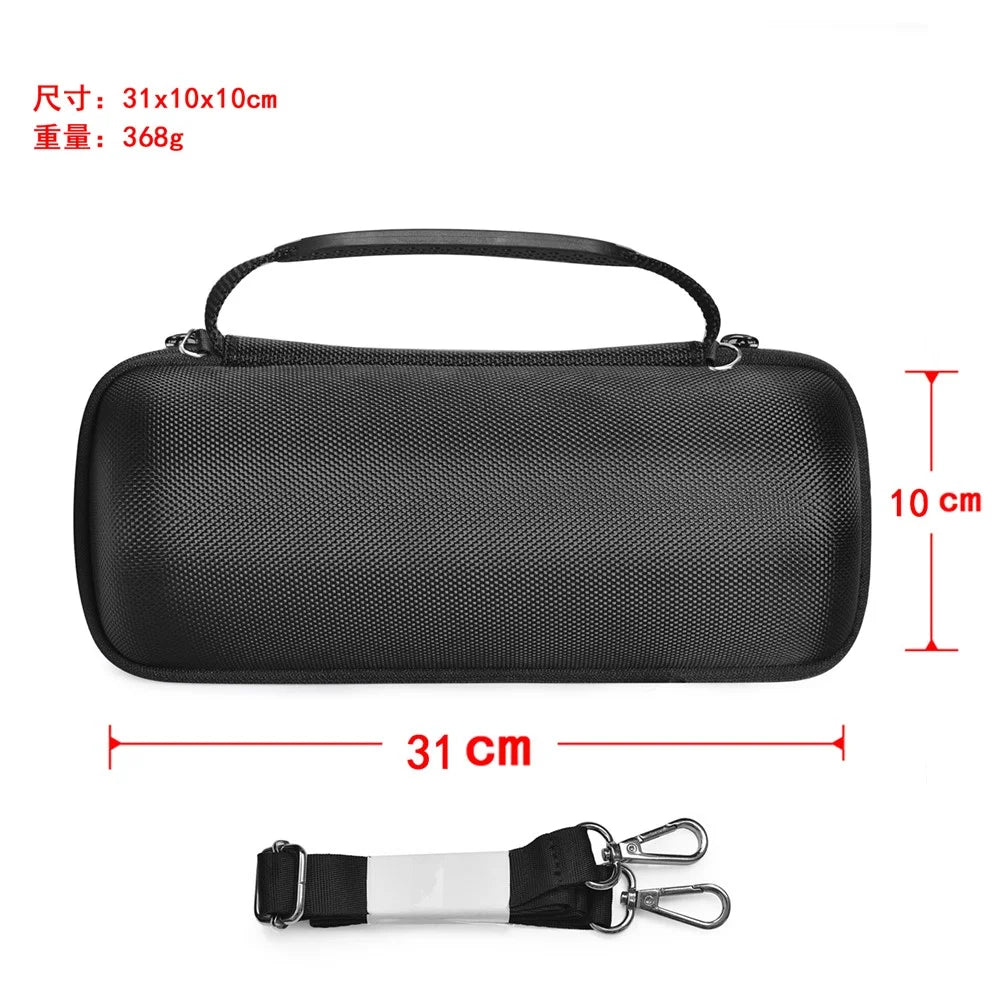 Shock-resistant Nylon and TPU Hard Case for JBL Pulse 3 / Charge 3 - Black - 4