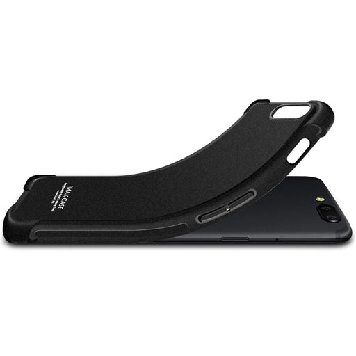 IMAK Silky Anti-drop Soft TPU Phone Cover + Screen Protector Film for Asus Zenfone 6 ZS630KL - Matte Black - 2