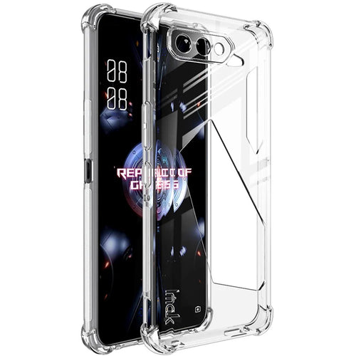 IMAK Well-Protected Flexible TPU Case with High Transparency Screen Protector for Asus ROG Phone 5/5 Pro/5 Ultimate - Transparent - 1