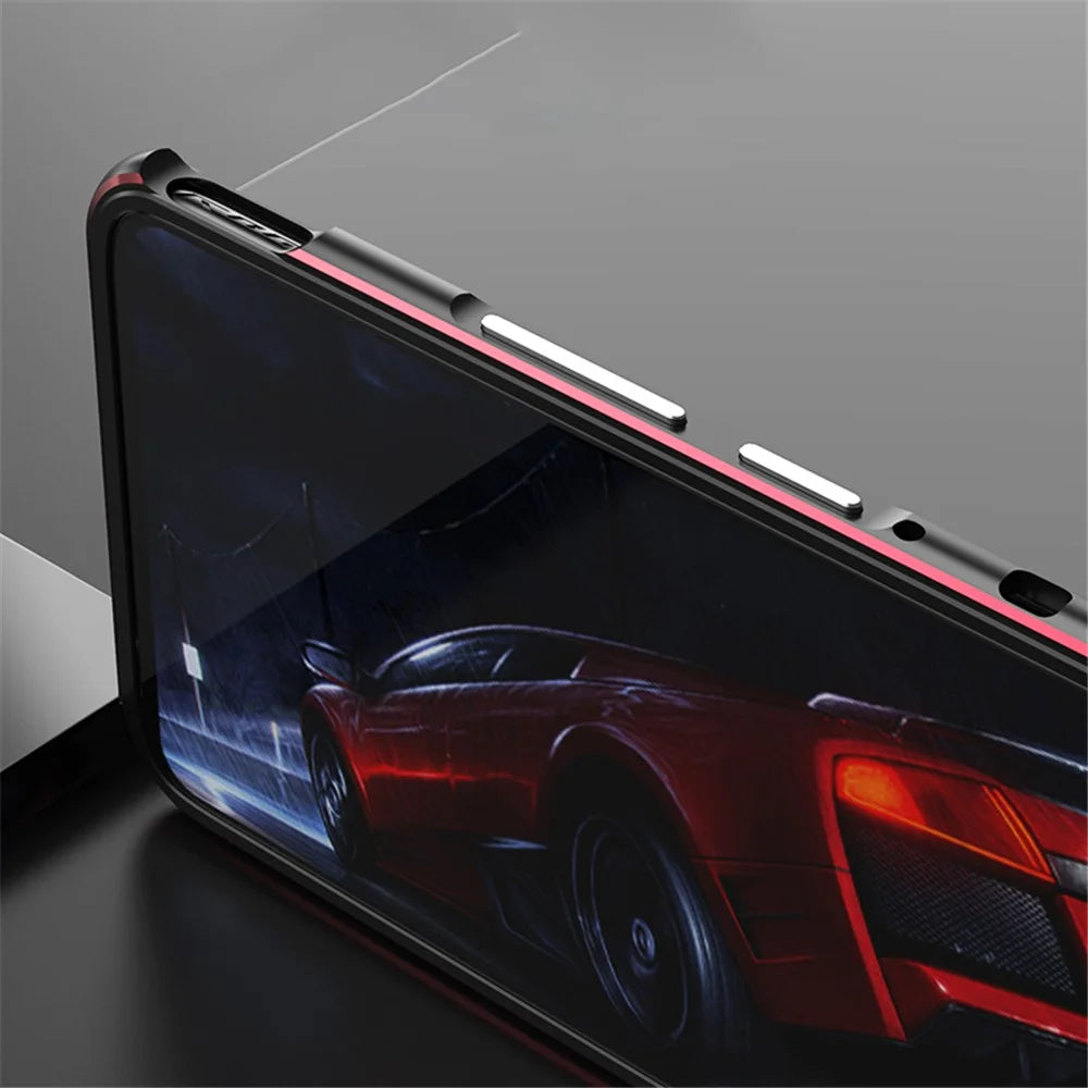 Metal Frame Protective Phone Cover for Asus ROG Phone 5 - Black/Purple - 6