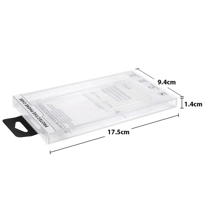 20pcs/Set PET Retail Packaging Boxes with Inner Tray for Mobile Phone Back Case Under 6.5 inch, Size: 17x9x1.25cm - 2