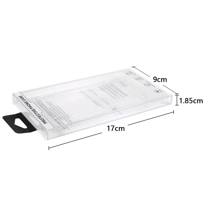 20pcs/Set PET Packaging Boxes for Mobile Phone Leather Case Under 6.1 inch and Back Cover Under 6.7 inch , Size: 17x9x1.85cm - 2