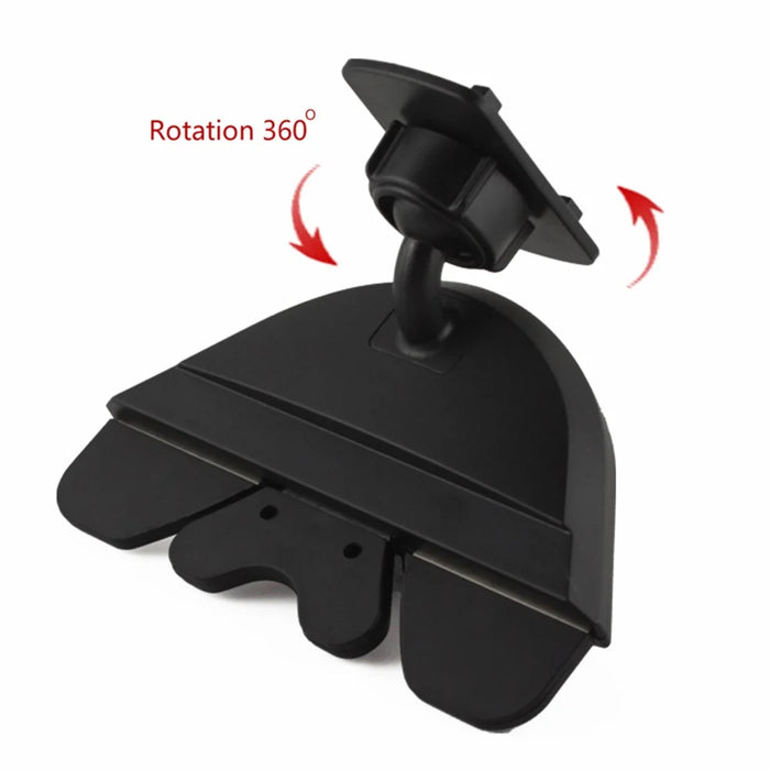 360 Rotary CD Slot Car Mount Holder for iPhone Samsung Sony etc Width: 70-92mm - 4