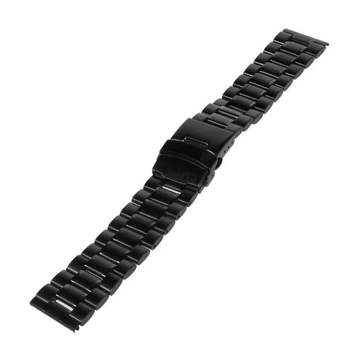 22mm Stainless Steel Watch Band Bracelet for Samsung Gear 2 R380 / Neo R381 / Live R382, LG G Watch W100 / R W110 Asus Zenwatch - Black - 1