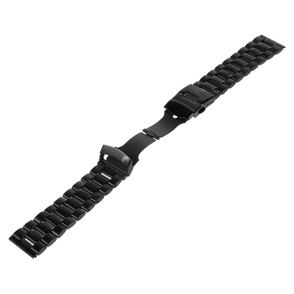 22mm Stainless Steel Watch Band Bracelet for Samsung Gear 2 R380 / Neo R381 / Live R382, LG G Watch W100 / R W110 Asus Zenwatch - Black - 4