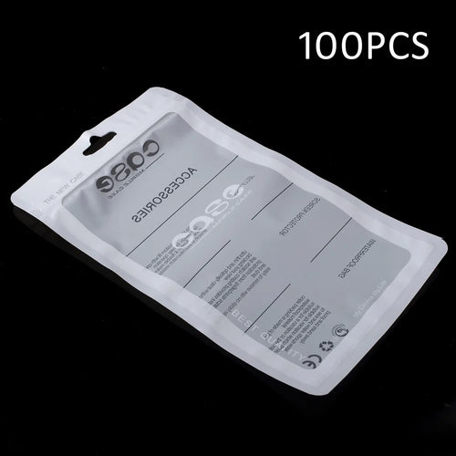 100Pcs/Lot Ziplock Package Bag for iPhone 6s / Samsung Galaxy S6 G920 Cases, Size: 16 x 10.5cm - 1